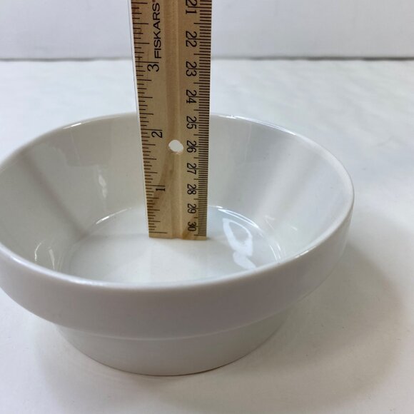 White Ceramic 5" Diameter Ingredient Bowl Simple Design - Picture 7 of 7